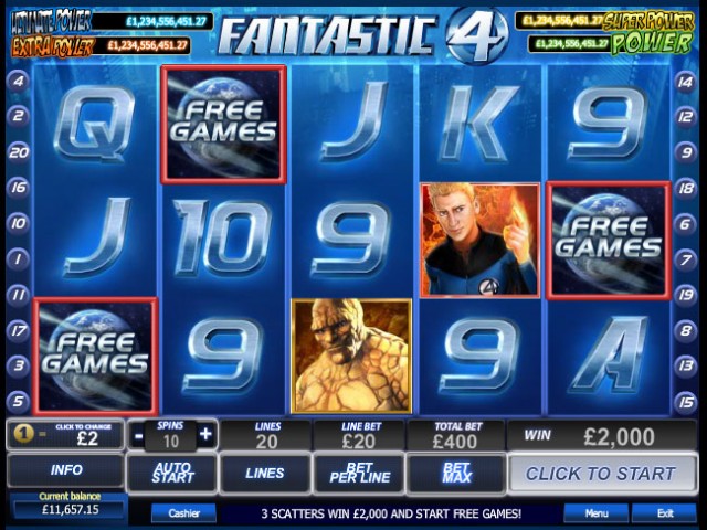 Fantastic Four Slots Game
