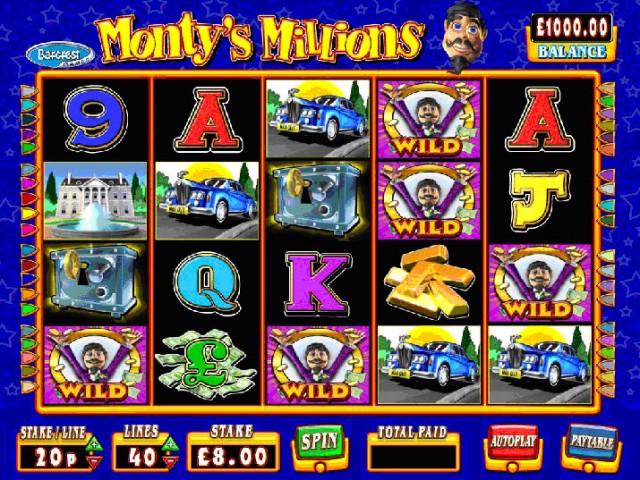 Monty's Millions Slot Machine