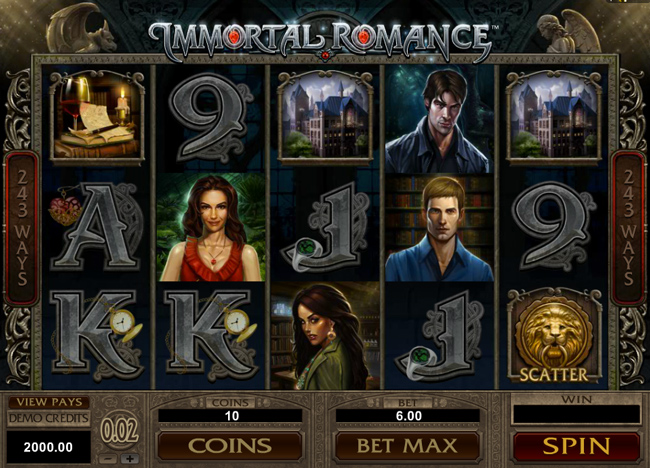 Immortal Romance Slot by microgaming